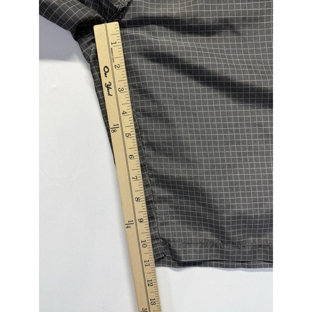 Airwalk Cargo Shorts Mens 36 Gray Plaid Ripstop Utility Outdoor Casual Hiking